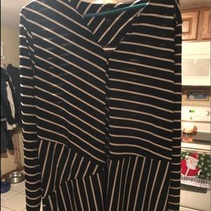 Black and white tall top